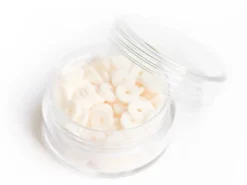 Boite de perles rondelles heishi 6 mm - blanc rosé