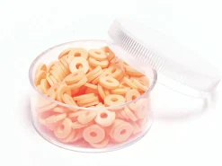 Boite de perles rondelles heishi 6 mm - orange abricot