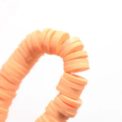 Boite de perles rondelles heishi 6 mm - orange abricot