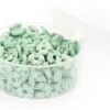 Boite de perles rondelles heishi 6 mm - Naturel vert