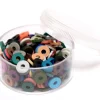 Boite de perles rondelles heishi 6 mm - mix de couleurs naturelles