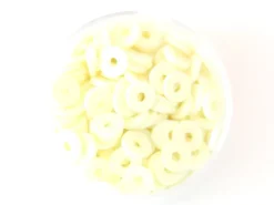 Boite de perles rondelles heishi 6 mm - ivoire