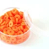 Boite de perles rondelles heishi 6 mm - orange fluo