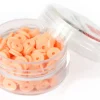 Boite de perles rondelles heishi 6 mm - orange pâle abricot