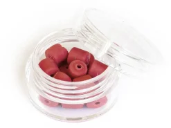 Boite de perles tubes Heishi 6 mm - rouge brique