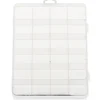 Boite de rangement pour perles - 24 compartiments - 19 x 13,5 x 2,2 cm