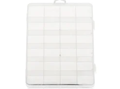 Boite de rangement pour perles - 24 compartiments - 19 x 13,5 x 2,2 cm