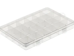Boite de rangement pour perles - 24 compartiments - 19 x 13,5 x 2,2 cm