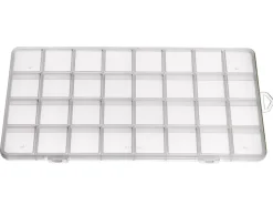 Boite de rangement pour perles - 32 compartiments - 26 x 13 cm