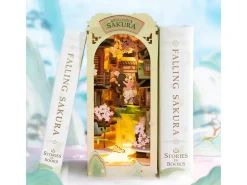 Book Nook - Pièce miniature - Fleurs de Sakura Falling