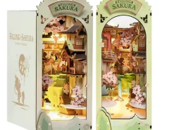 Book Nook - Pièce miniature - Fleurs de Sakura Falling
