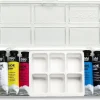 Boîte - 5 tubes de gouache primaire + palette