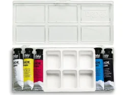 Boîte - 5 tubes de gouache primaire + palette