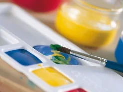 Boîte - 5 tubes de gouache primaire + palette