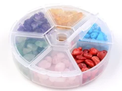 Boîte de perles naturelles - 6 couleurs