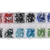 Boîte de strass diamants 12 compartiments - Multicolore