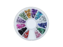 Boîte de strass diamants - 12 couleurs