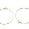 Boucles d'oreilles créoles 20mm - doré à l'or fin 18K