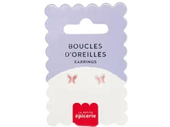 Boucles d'oreilles en porcelaine Papillon - La Petite Epicerie