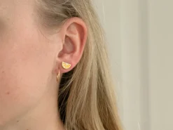 Boucles d'oreilles en porcelaine - Citron