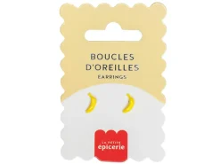 Boucles d'oreilles en porcelaine Banane - La Petite Epicerie