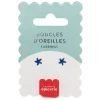 Boucles d'oreilles en porcelaine - Étoile de mer