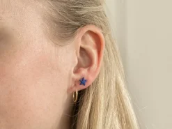 Boucles d'oreilles en porcelaine - Étoile de mer
