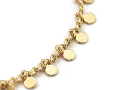 Bracelet à breloque - 19 cm - Acier inoxydable couleur or