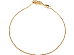 Bracelet chaîne ajustable - Doré à l'or fin 18K