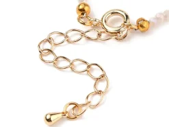 Bracelet en perles facétées - rose brume