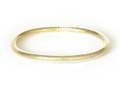 Bracelet jonc bouddhiste fantaisie - doré champagne - paillettes fines