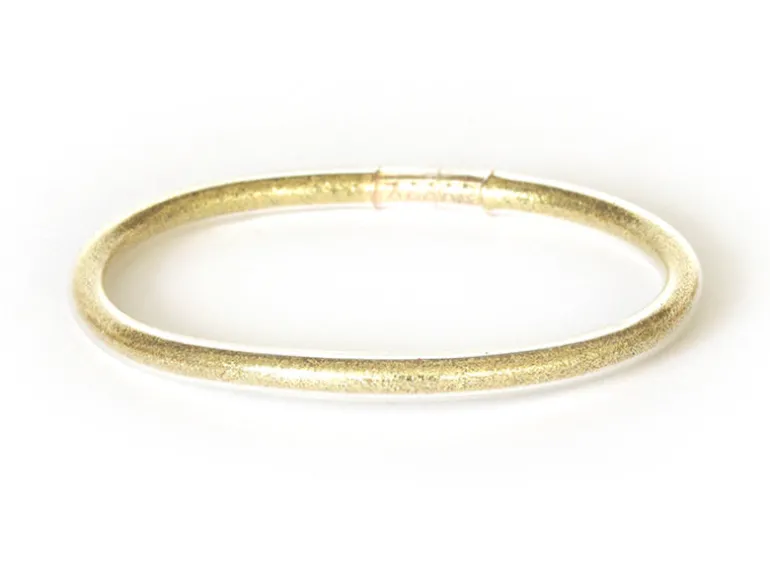 Bracelet jonc bouddhiste fantaisie - doré champagne - paillettes fines