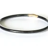 Bracelet jonc bouddhiste fantaisie - noir - paillettes fines