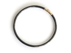 Bracelet jonc bouddhiste fantaisie - noir - paillettes fines