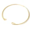 Bracelet jonc en laiton avec attaches - 1,7 mm