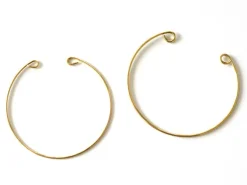 Bracelet jonc en laiton avec attaches - 1,7 mm