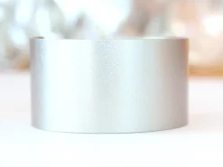 Bracelet manchette - 32 mm - couleur argenté