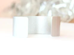 Bracelet manchette - 25 mm - couleur argent