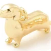 Breloque chien - laiton doré à l’or fin