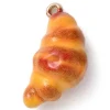 Breloque croissant émaillée - doré