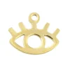 Breloque dorée à l'or fin 24 K – Oeil évidé