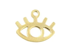 Breloque dorée à l'or fin 24 K – Oeil évidé