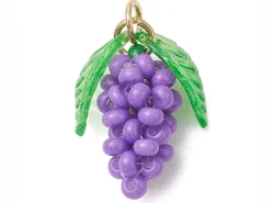 Breloque grappe de raisin en perles de verre