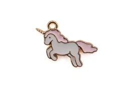 Breloque émaillée licorne