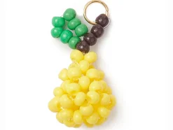 Breloque poire en perles de verre