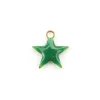 Breloque étoile émaillée - vert