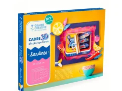 Cadre 3D Papier Sardines à assembler - Graine Créative
