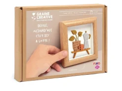 Cadre déco en FIMO - Modèle Cafetière