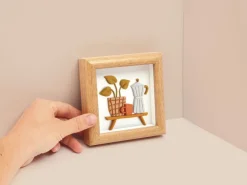 Cadre déco en FIMO - Modèle Cafetière