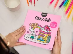 Cahier de coloriage Cozy Art - Kawaii - Omy